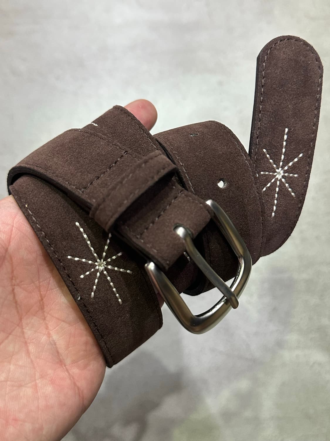 Shining suede belt- 샤이닝 자수 벨트/BRO 상품이미지3