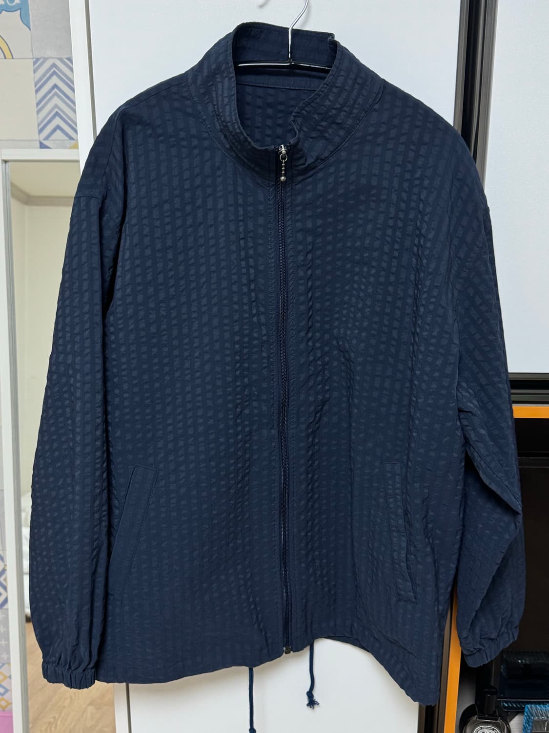 [2] 홈리(homly) 시어서커 자켓 집업 네이비 상품이미지3