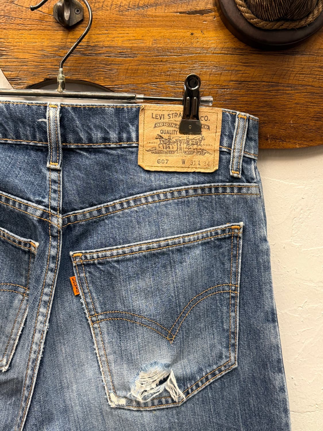 Levi's 607 Orange Tab Slim Straight Deni 상품이미지3