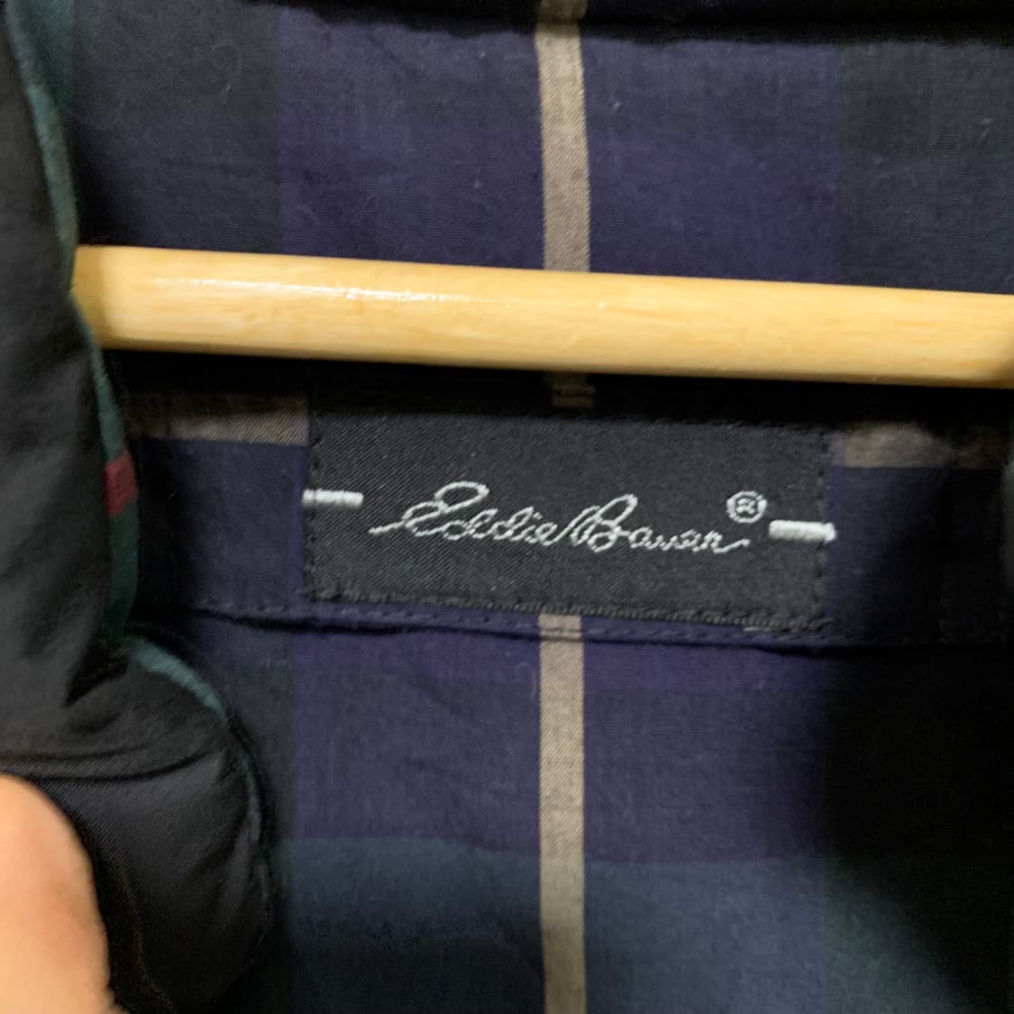 에디바우어 블랙 패딩 조끼 체크 안감 빈티지 베스트 상품이미지5