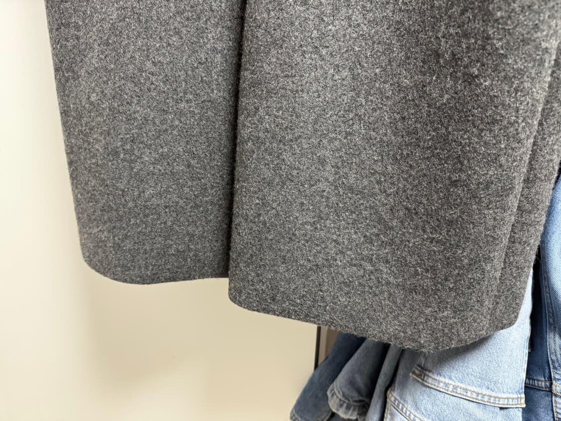 Artto 아르토 테일러드 롱코트 차콜(슈멍착용) 상품이미지8