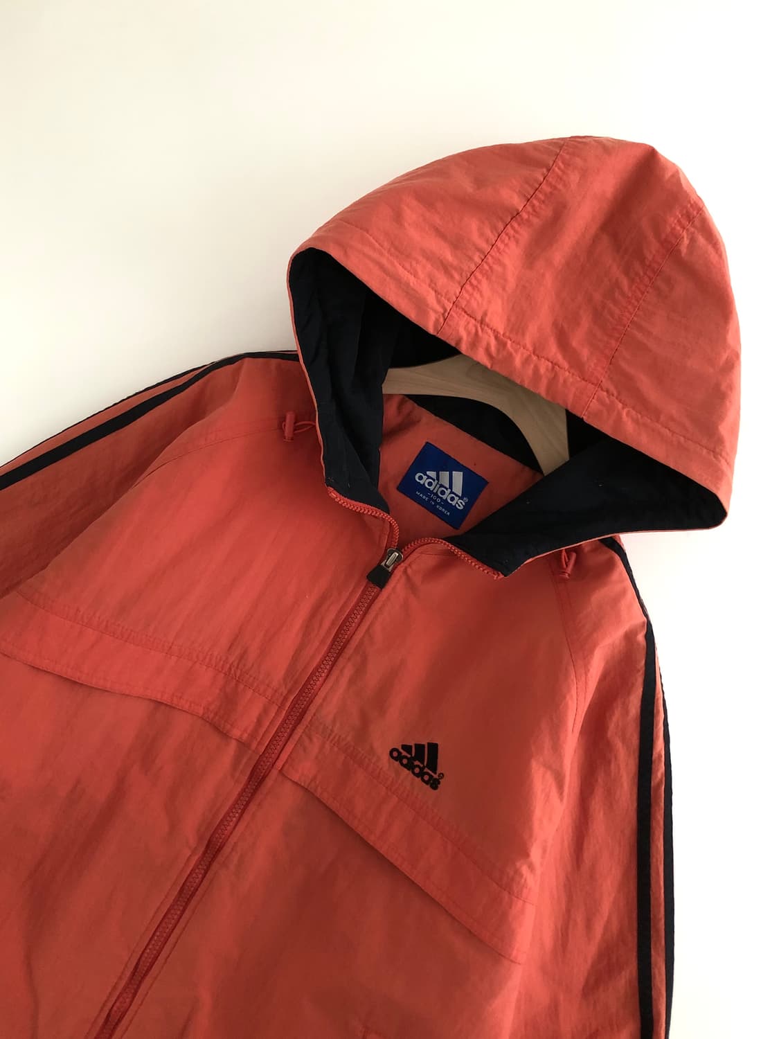 Adidas 아디다스 딥오렌지 컬러 아노락 후드 자켓 상품이미지4