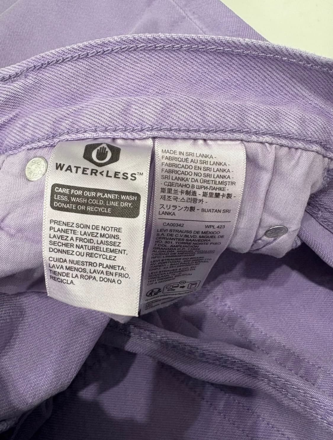 Levis 501 lavender denim pants 28x28 상품이미지3