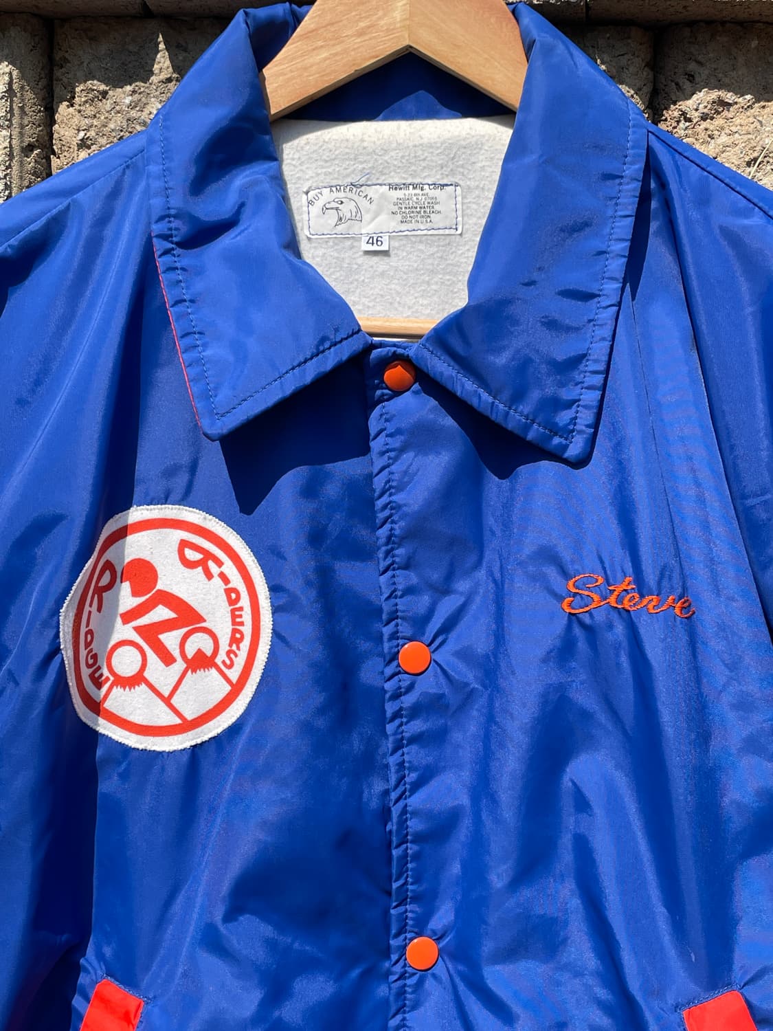 90's USA 사틴 코치자켓 상품이미지3