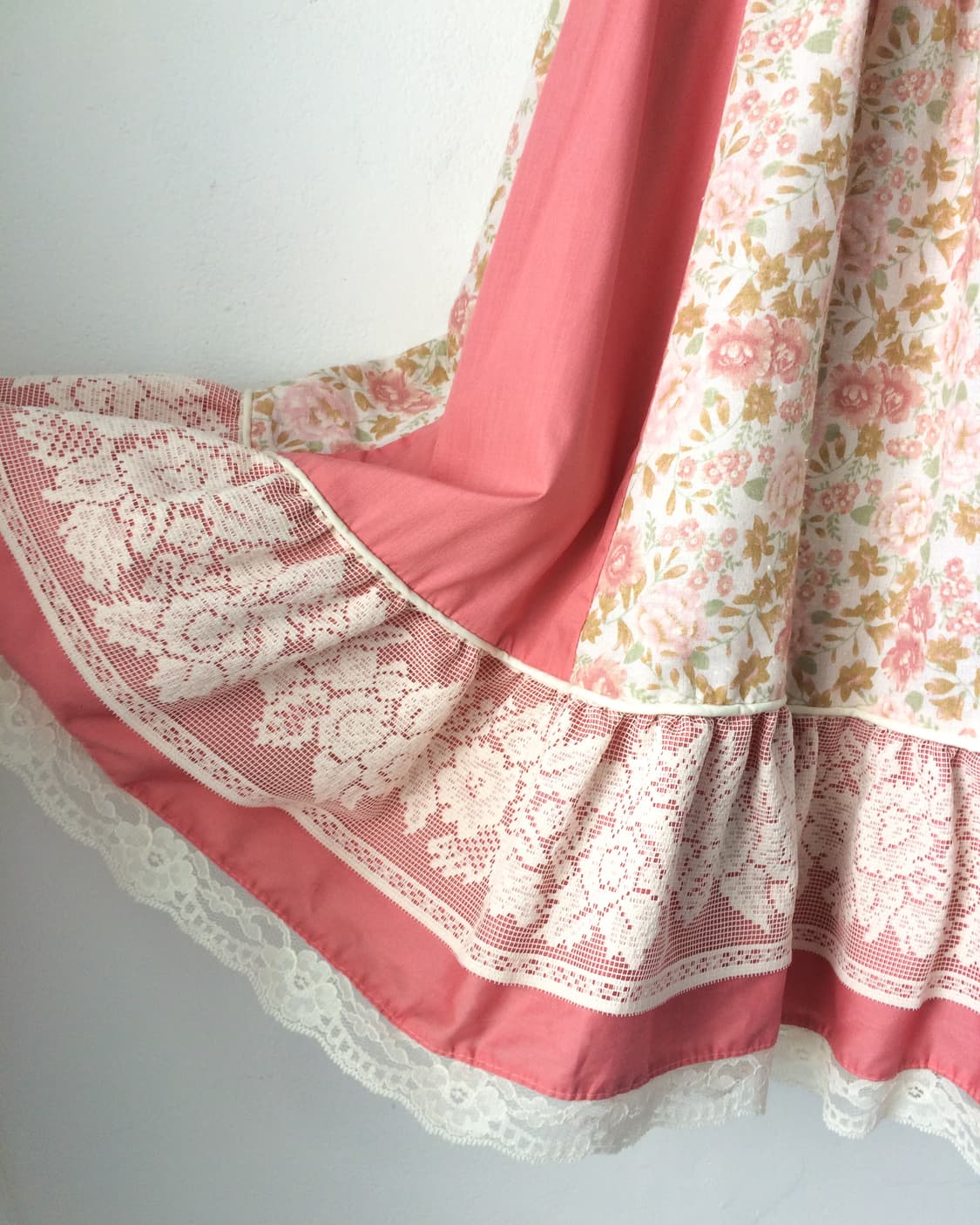 Flower pattern lace layered skirt 상품이미지5