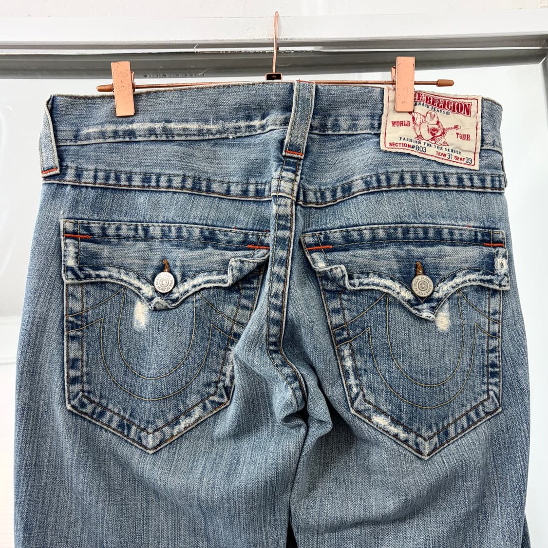 트루릴리전 데미지 부츠컷 데님 팬츠 상품이미지8