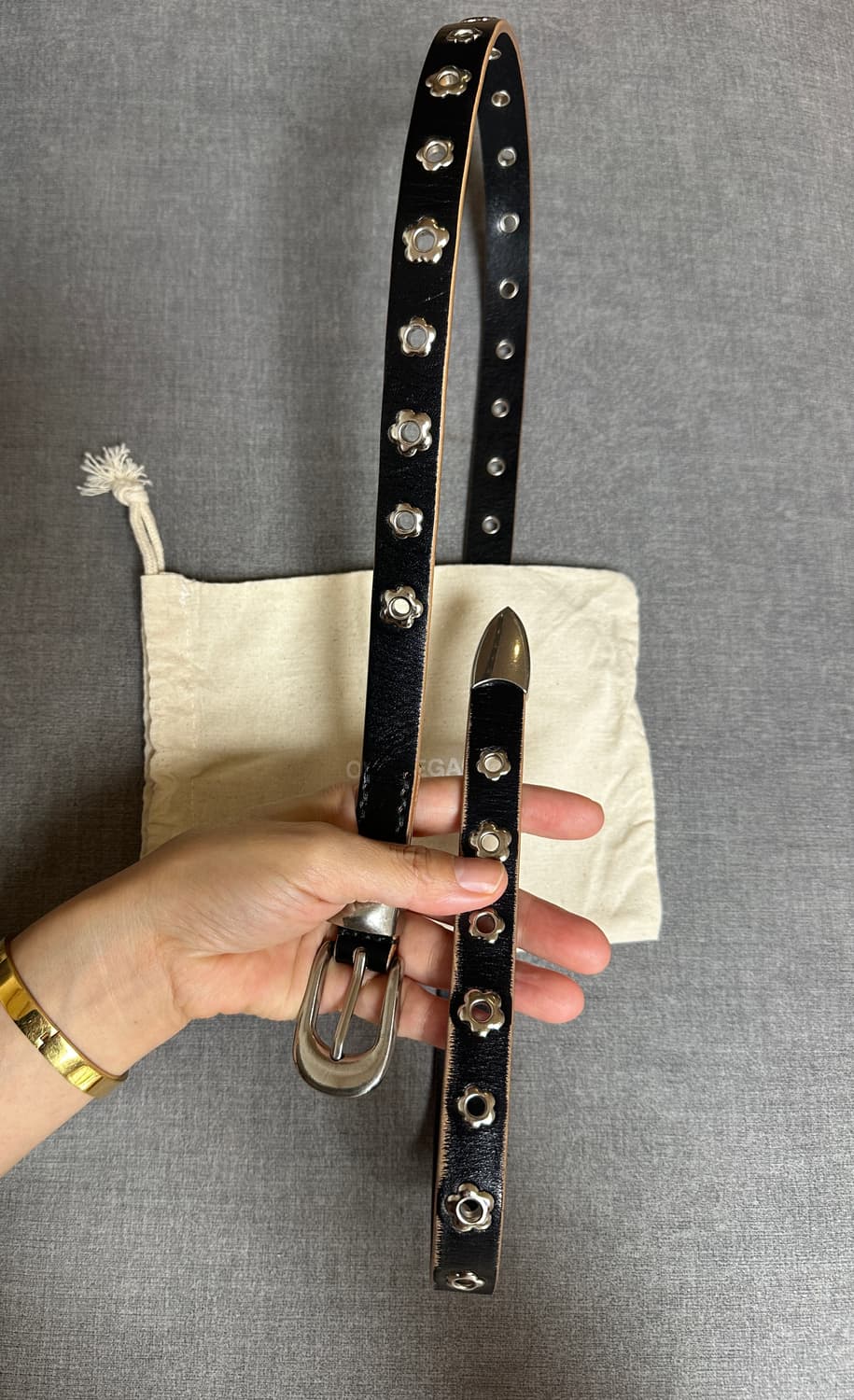 Our Legacy 아워레가시 플라워 스터드 벨트 (90) 상품이미지2