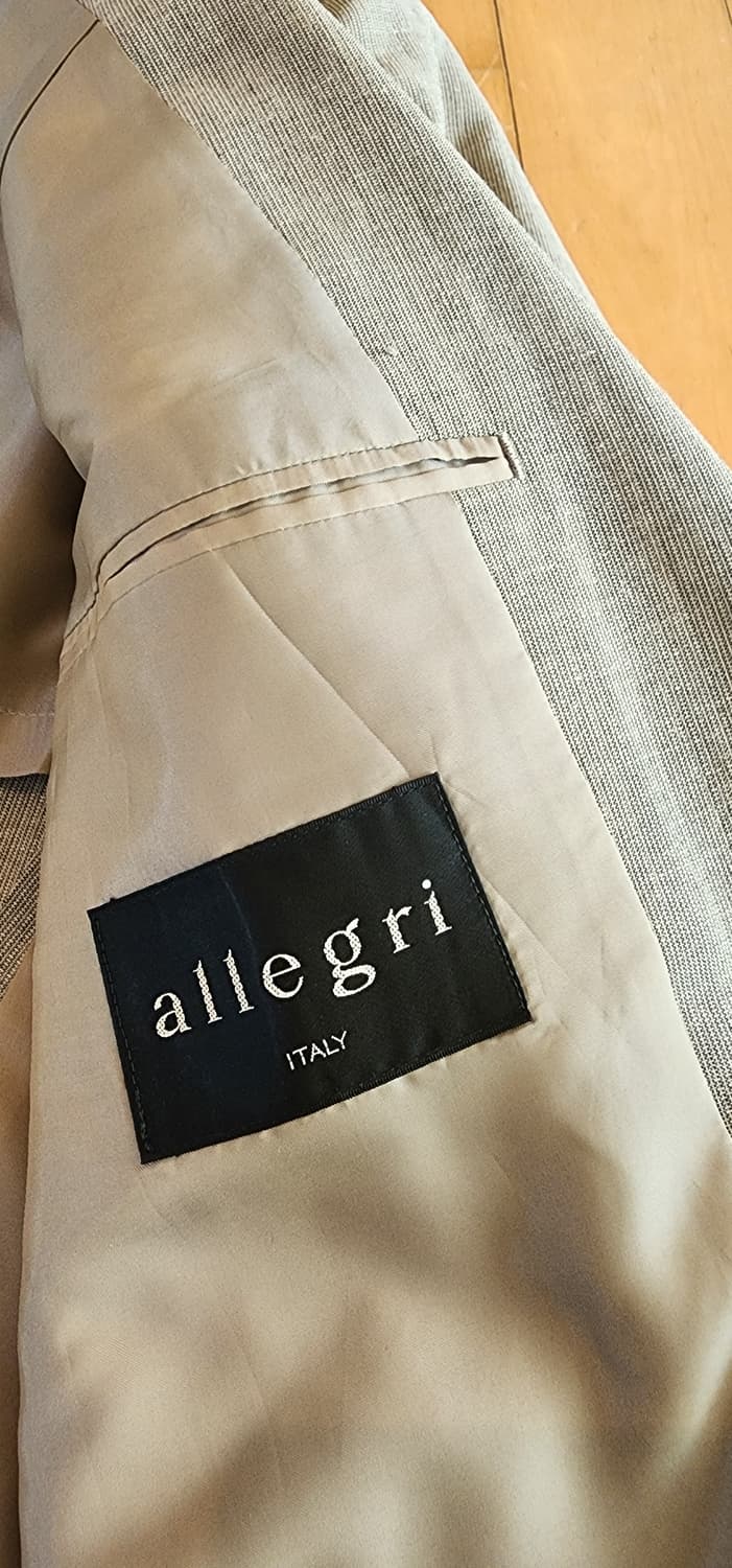 알레그리 베이지그린 울리넨 자켓 L~슬림XL 상품이미지7