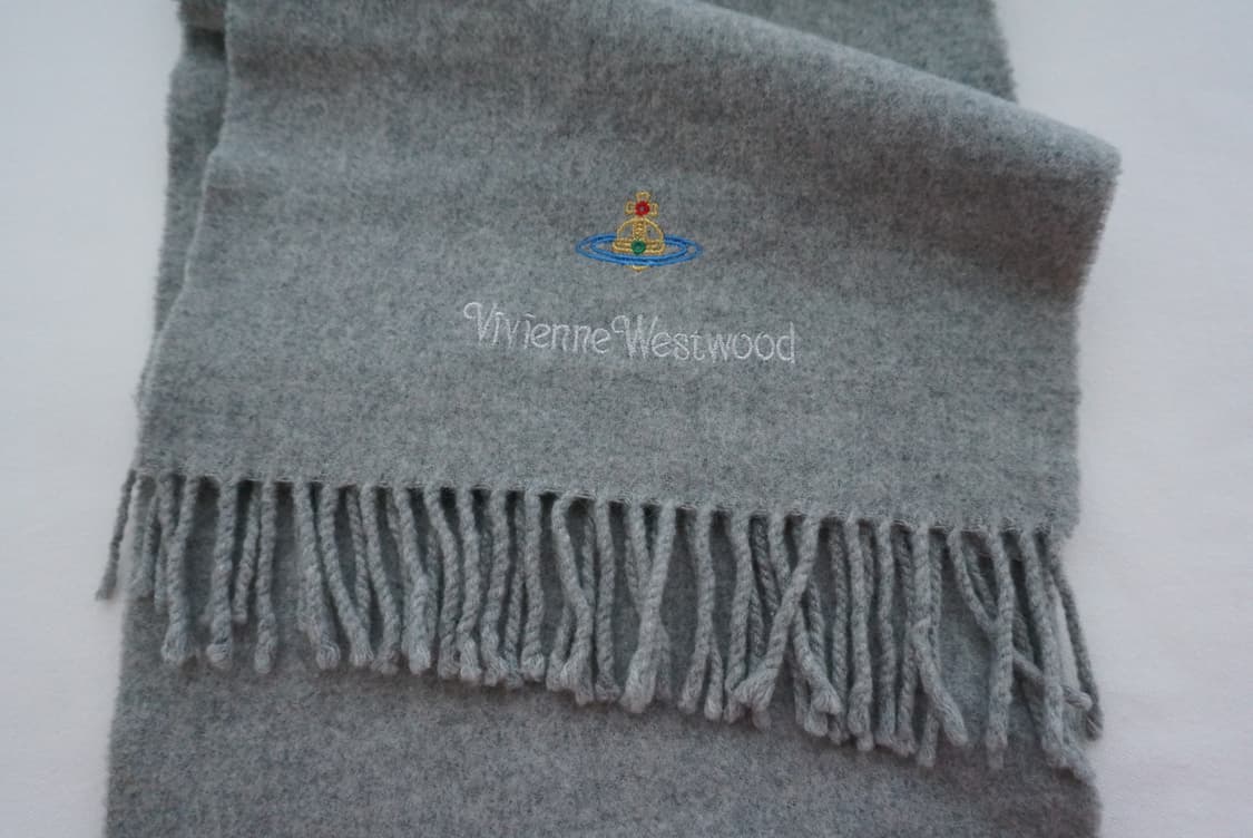 비비안웨스트우드 울 머플러-그레이 상품이미지4