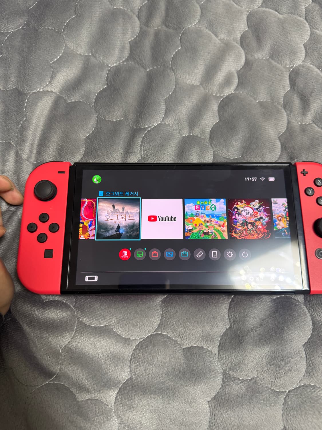 닌텐도 스위치 oled 마리오 레드 풀박 +게임6종 상품이미지3