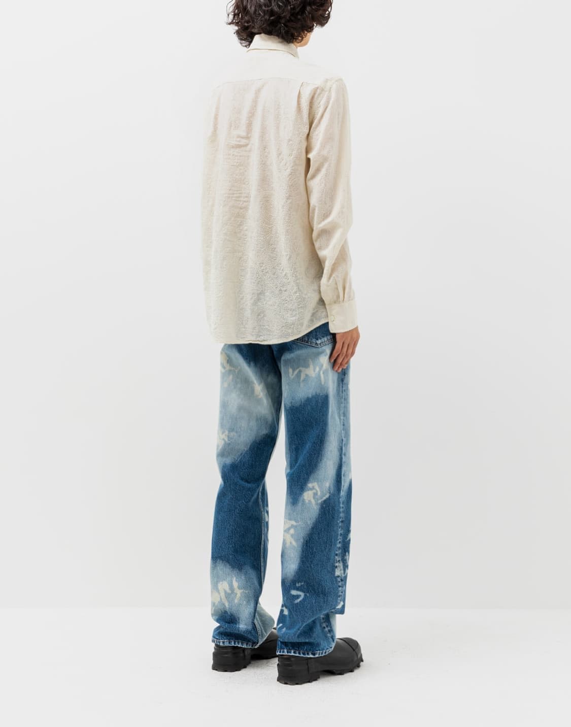 [32 x32] sunflower loose denim bleached 상품이미지2