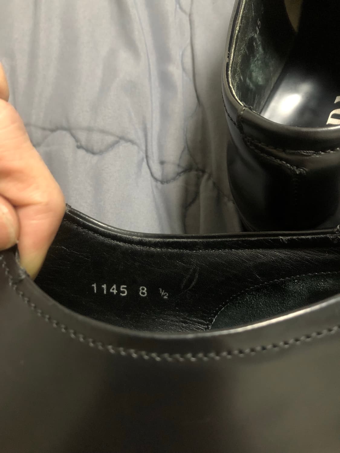 빈티지 프라다 브러쉬드 플랫 스퀘어토 더비슈즈 8.5 상품이미지7