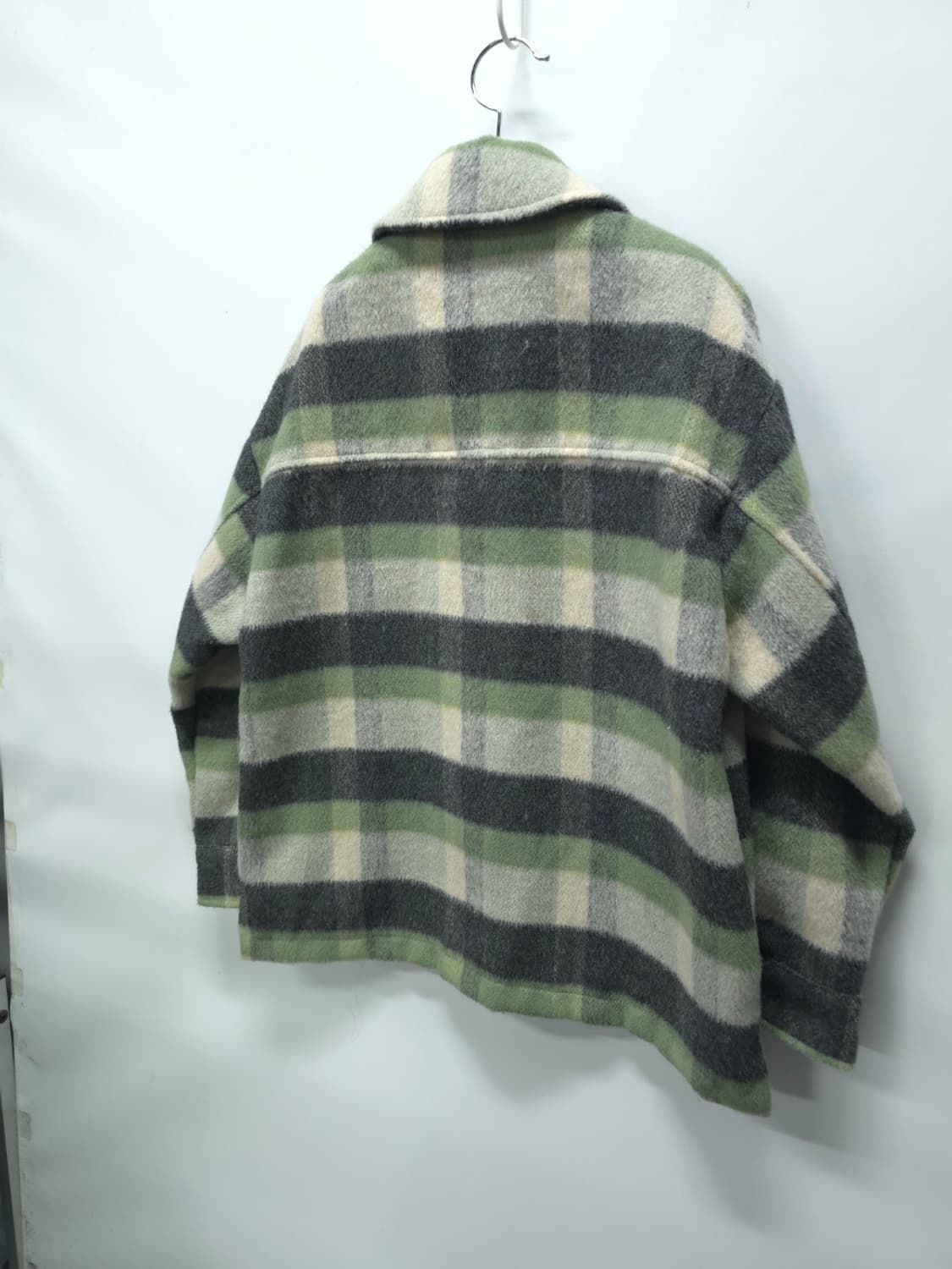 자라 여성 오버사이즈 체크 셔츠 자켓 상품이미지3