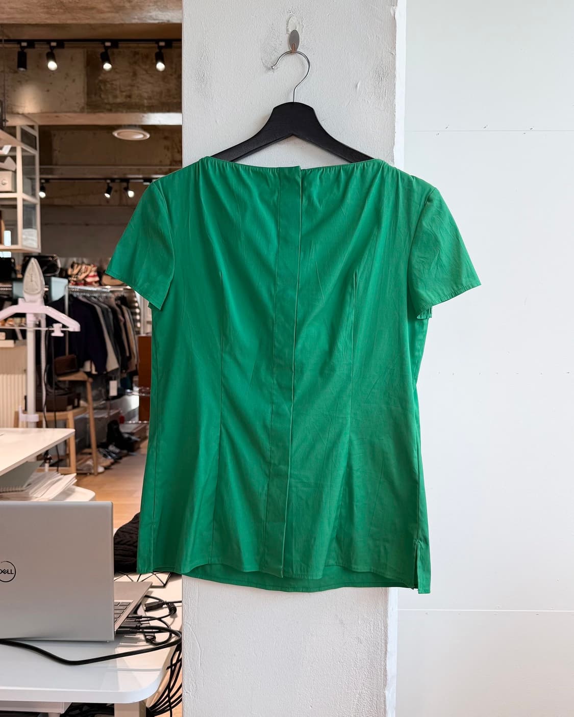 프라다 그린 프릴 하프 블라우스  상품이미지7