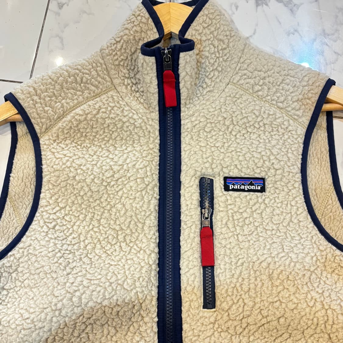 파타고니아 레트로파일 후리스 조끼 S 베이지 상품이미지2