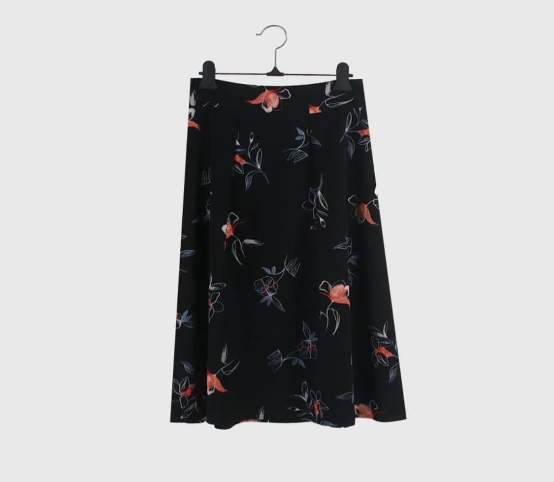 vintage floral midi skirt 상품이미지1
