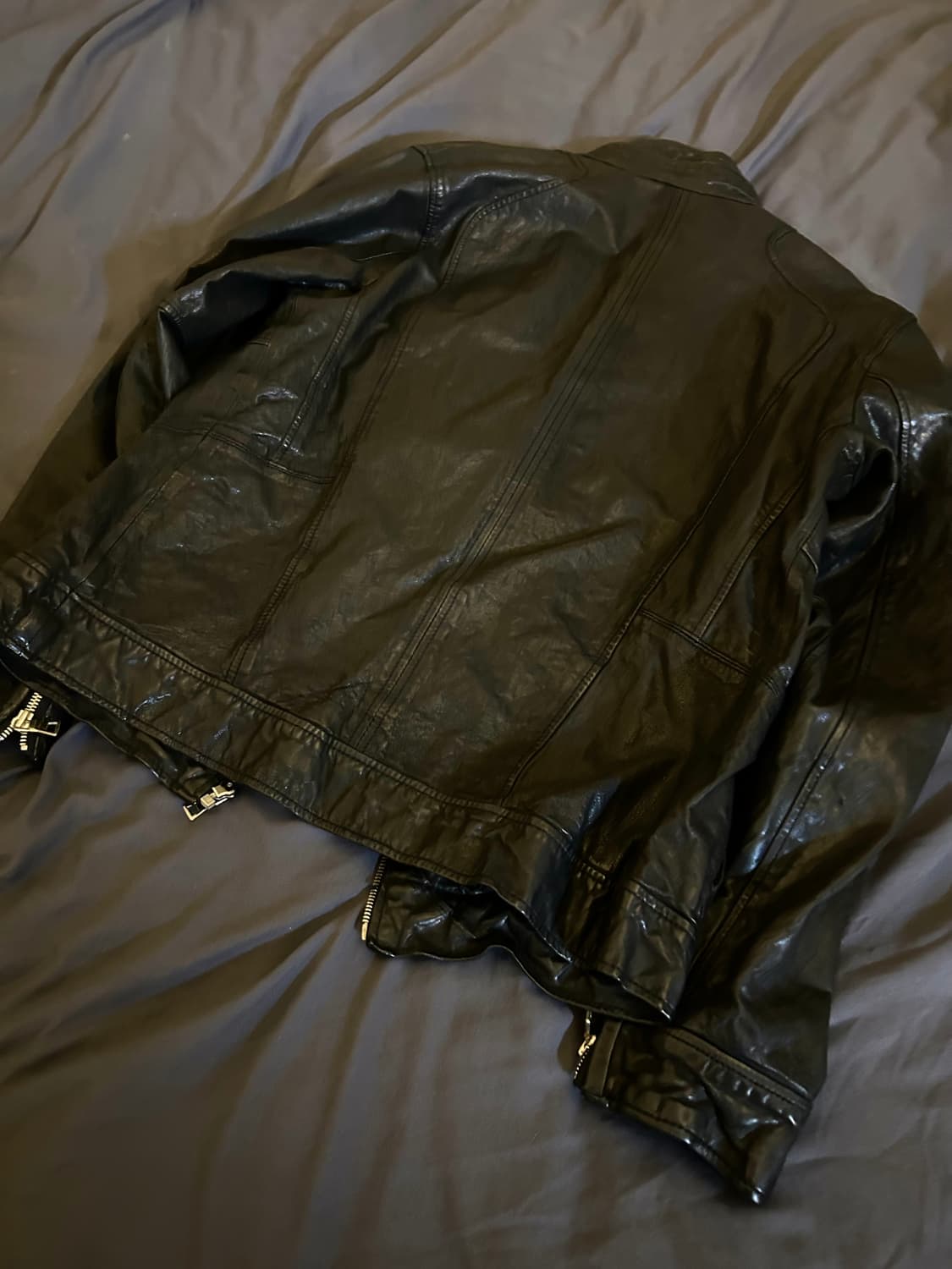 Sheep skin Leather Rider Type jacket 상품이미지4