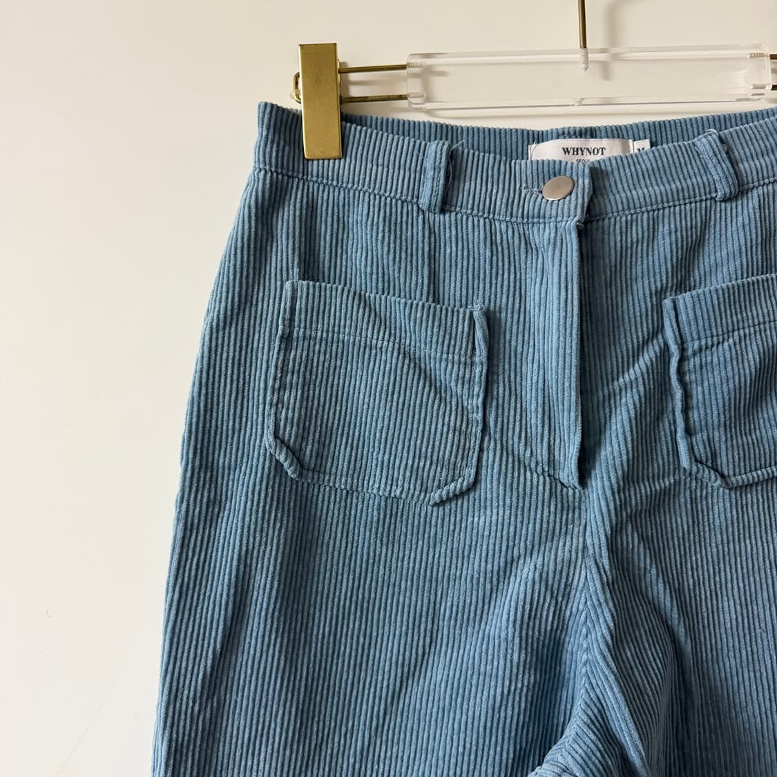 여자 코듀로이 포켓 와이드팬츠 M 상품이미지2