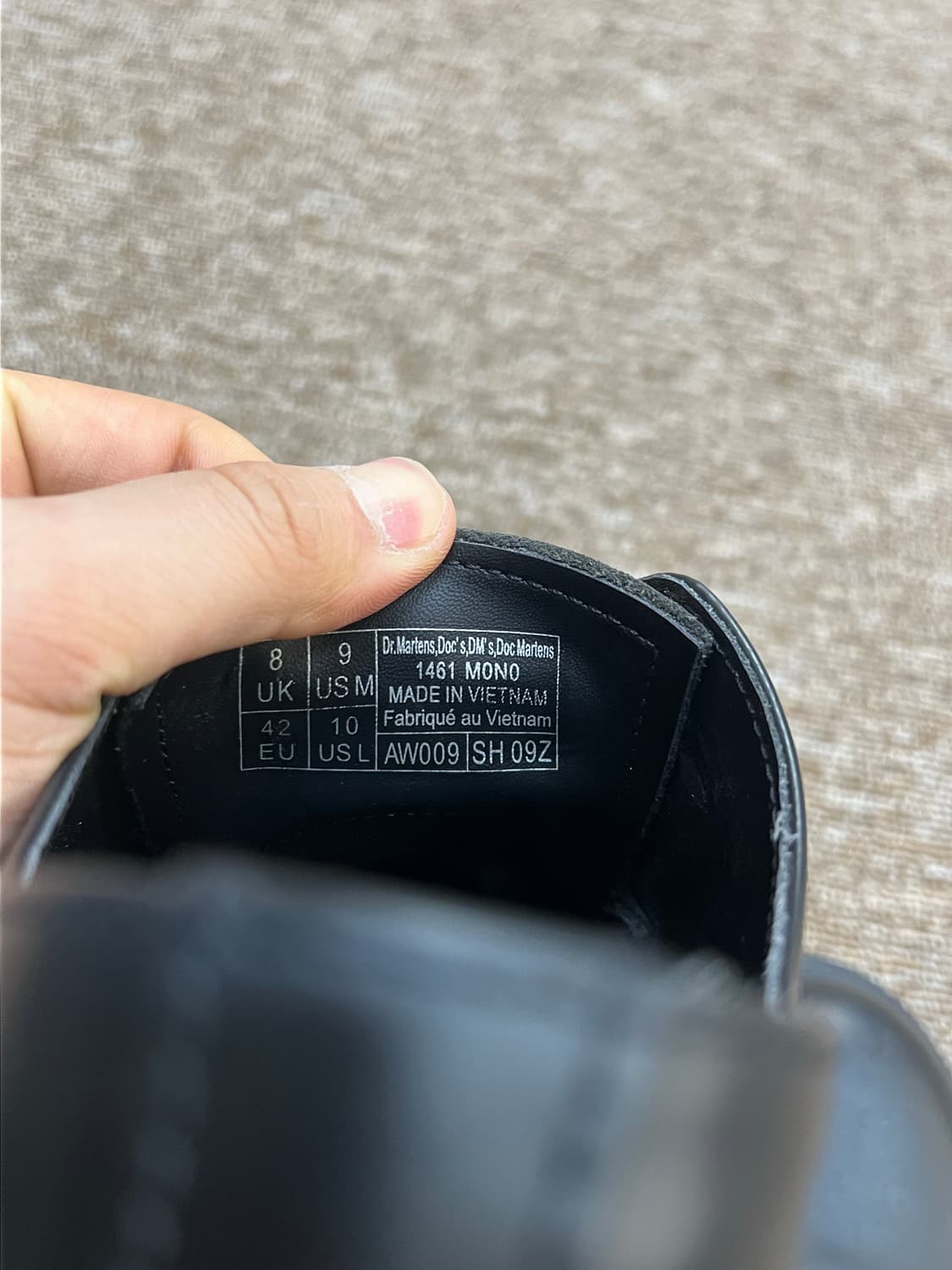 닥터마틴 1461 모노 블랙 더비슈즈 270mm 상품이미지7