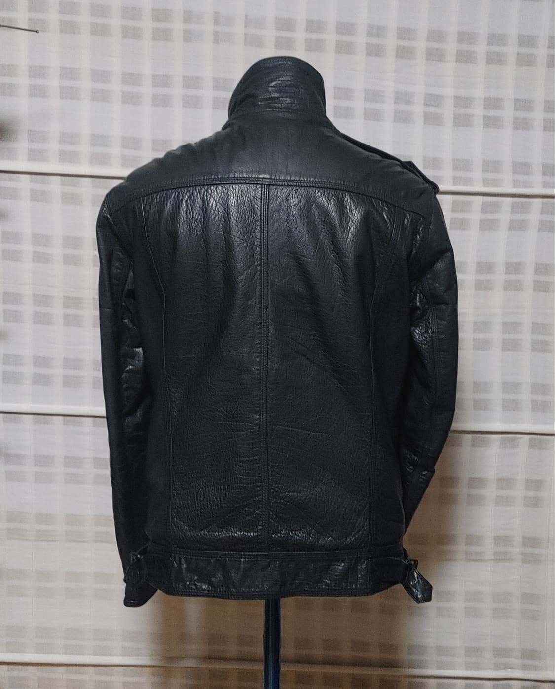 (100% 가죽) 슈퍼드라이 검정 가죽 자켓 M (95~100) 상품이미지2