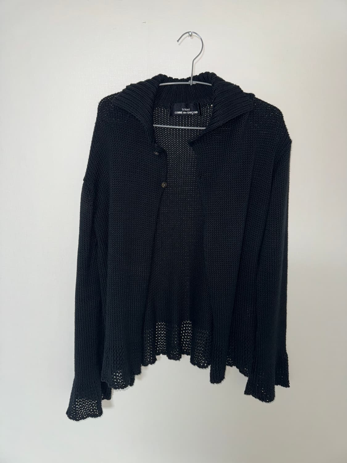 꼼데가르송 트리콧 프릴 니트가디건 상품이미지1