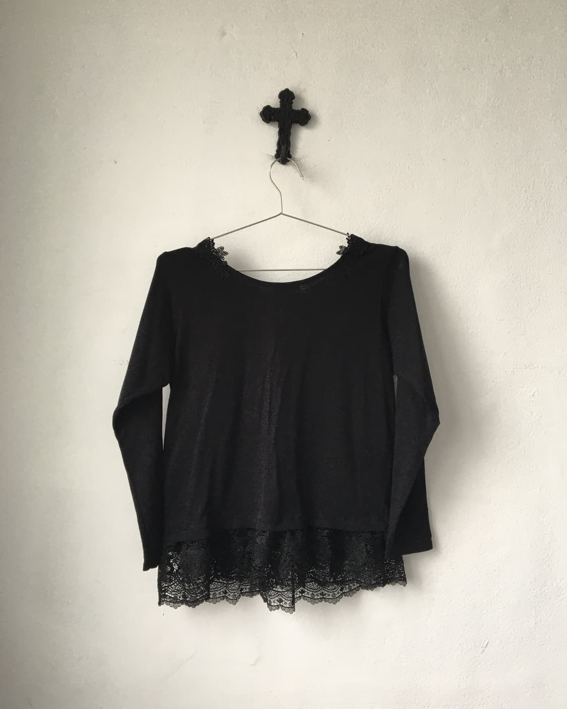 Lace trimming sleeve 상품이미지4