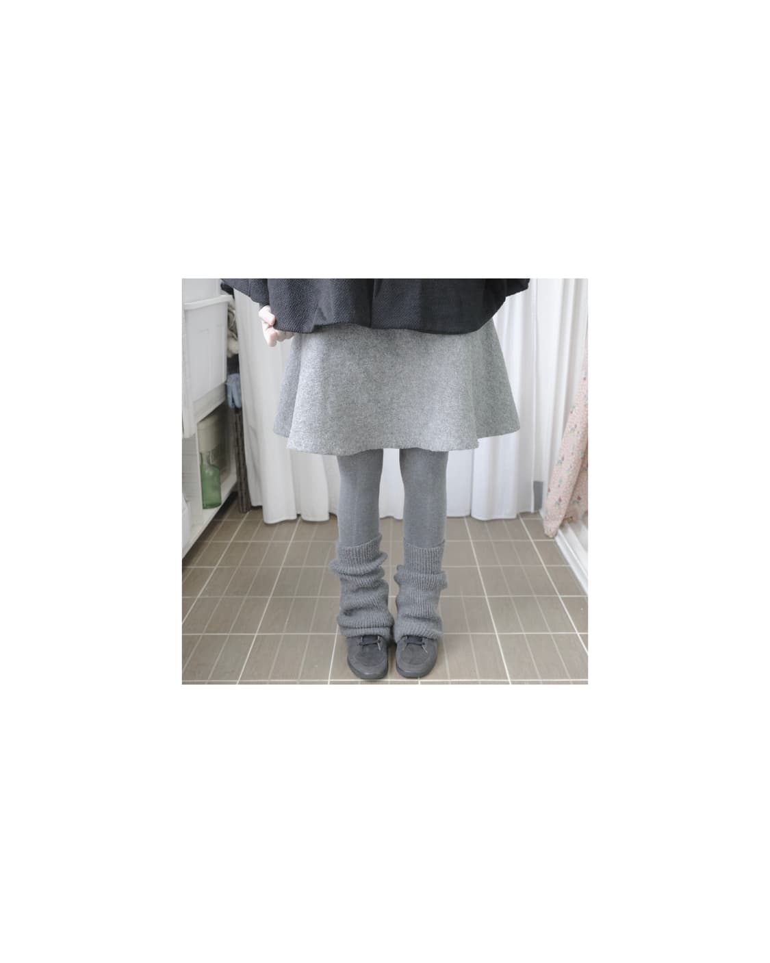 Grey knit skirt 상품이미지1