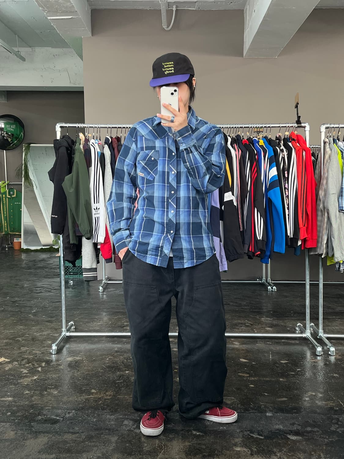 랭글러 웨스턴 체크 셔츠 상품이미지3