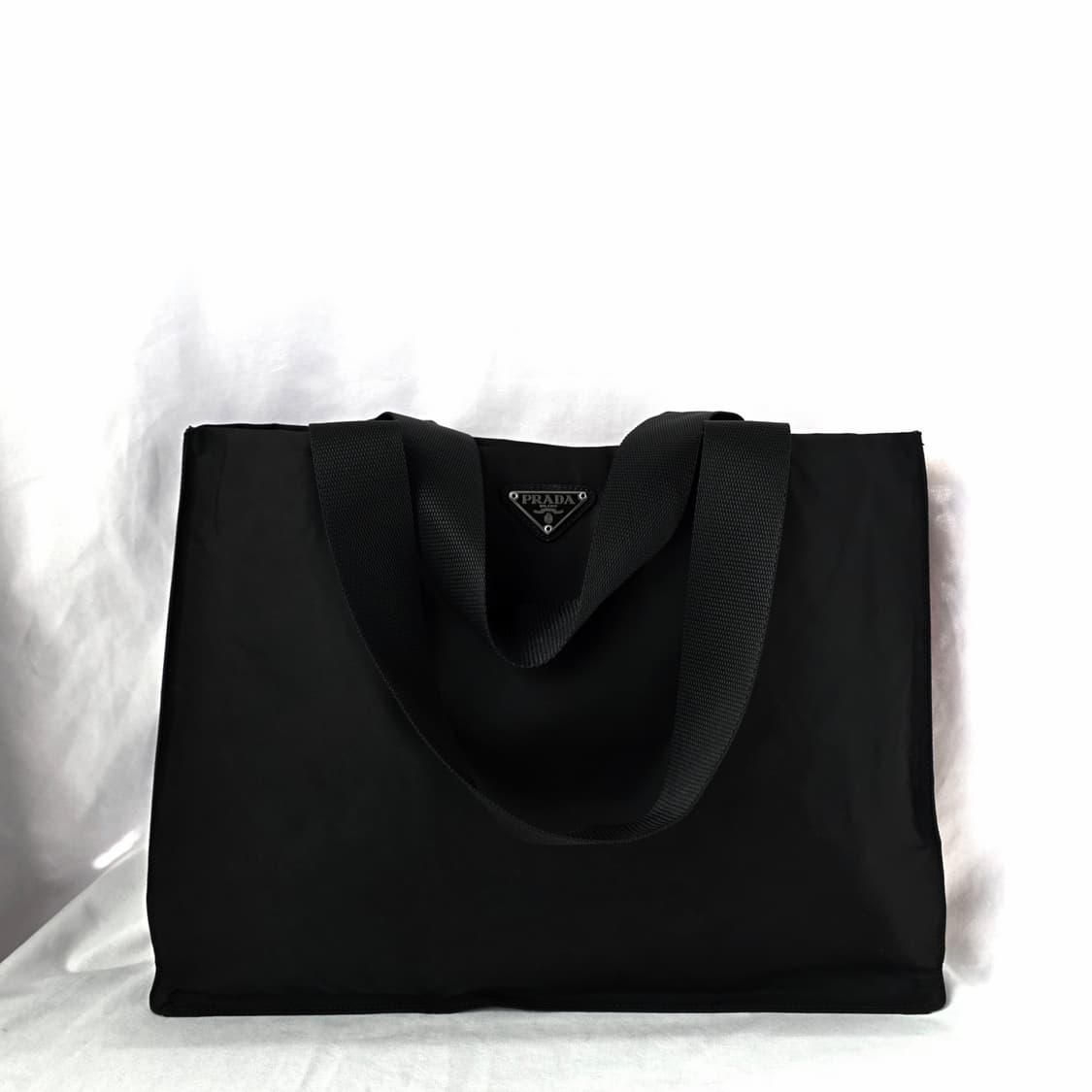 [정품 PRADA] 프라다 직사각 나일론 토트백 서류가방 라지 상품이미지1
