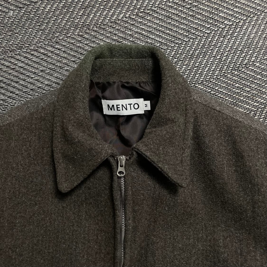 MENTO 멘토 미니멀 클래식 해링턴 울 자켓 y 5459 상품이미지6