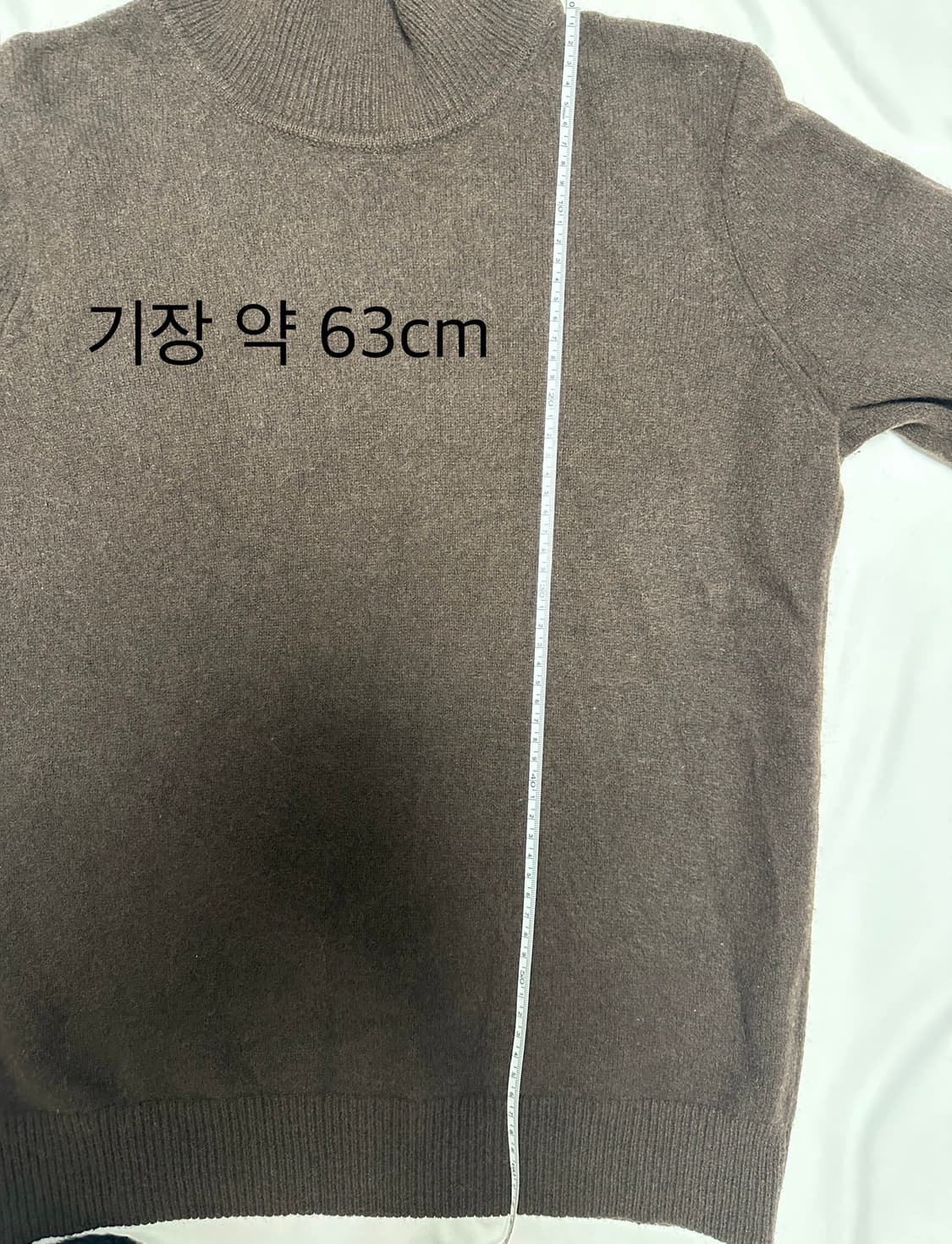 유니클로 터틀넥 울100 니트 브라운 L(여) 상품이미지5