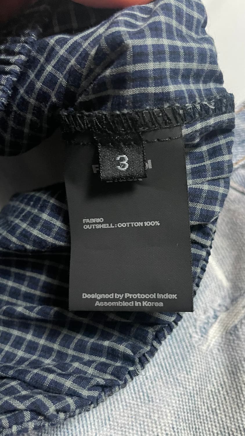 TROMPE-LOEIL LAYERED PANTS - BLUE   3사이즈 상품이미지6