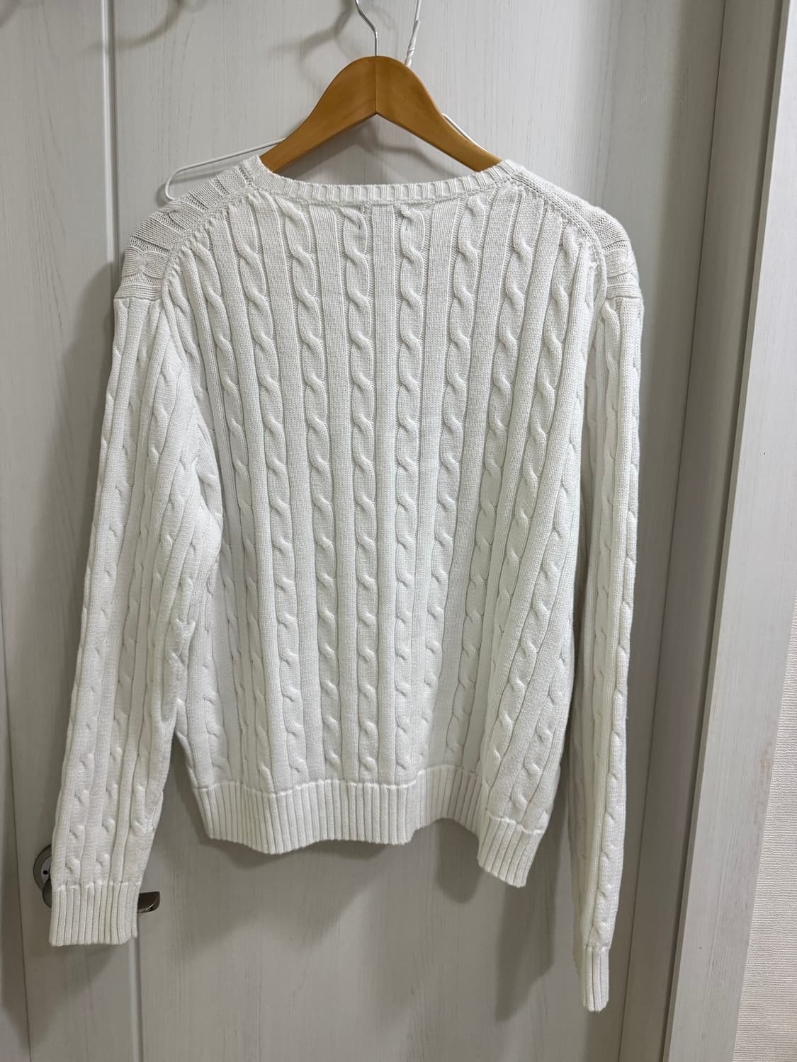 폴로 랄프로렌 케이블 니트 화이트 상품이미지6