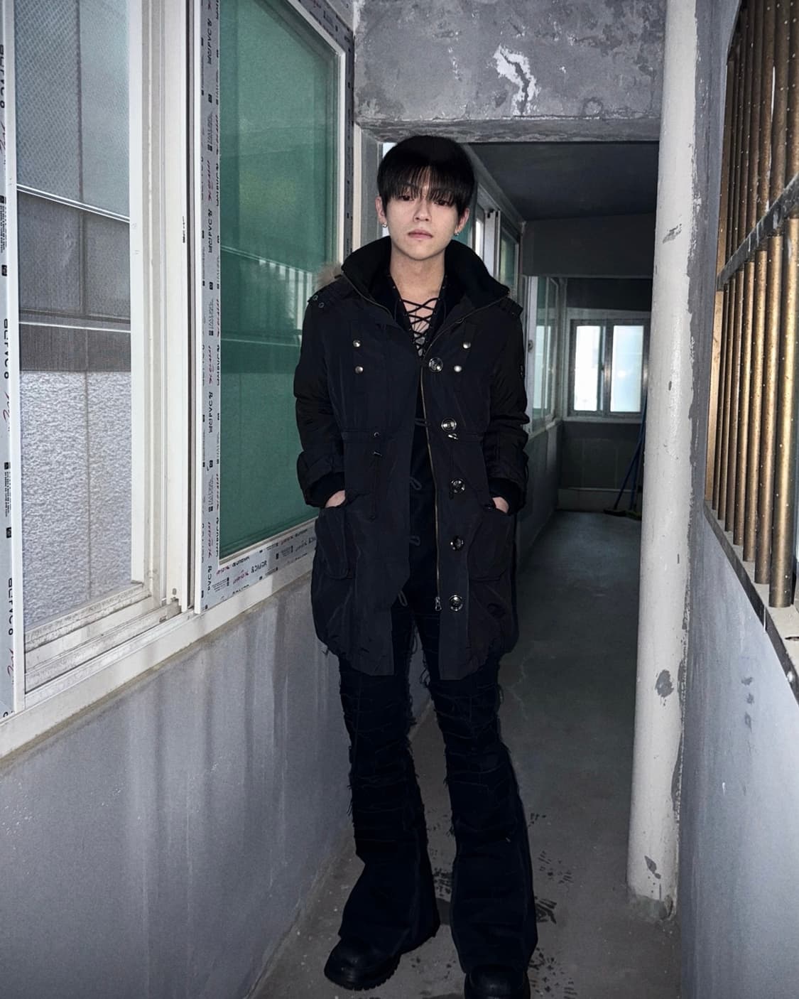 00s button detailed long jumper 상품이미지3