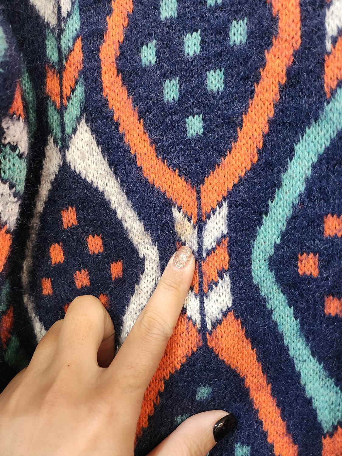 360) 패턴 오버핏 니트 상품이미지4