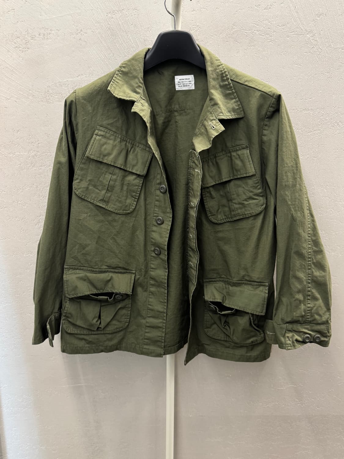 미군 베트남전 OG-107 정글자켓 립스탑 M-R 상품이미지2