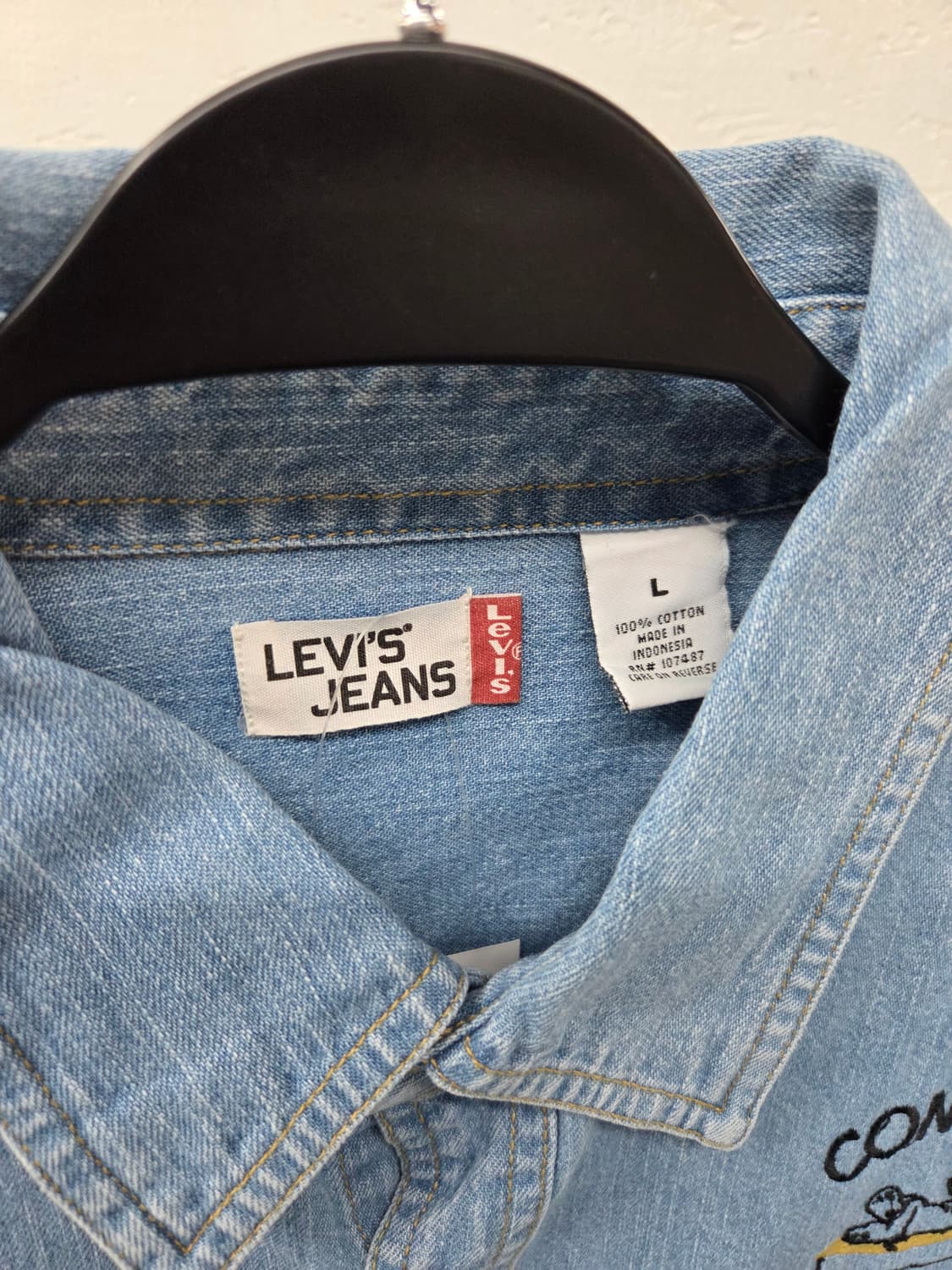 Levis 리바이스 연청 dog긴팔셔츠 상품이미지2