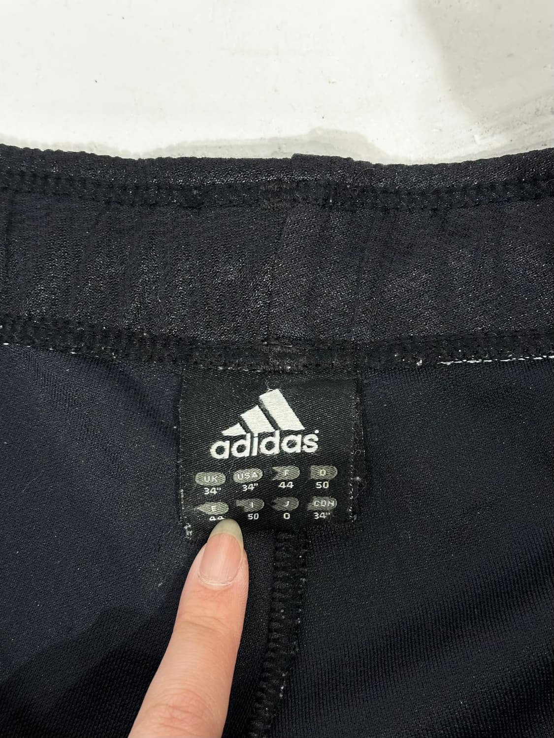 아디다스 블랙 그레이 삼선 로고 와이드 팬츠 L 상품이미지7