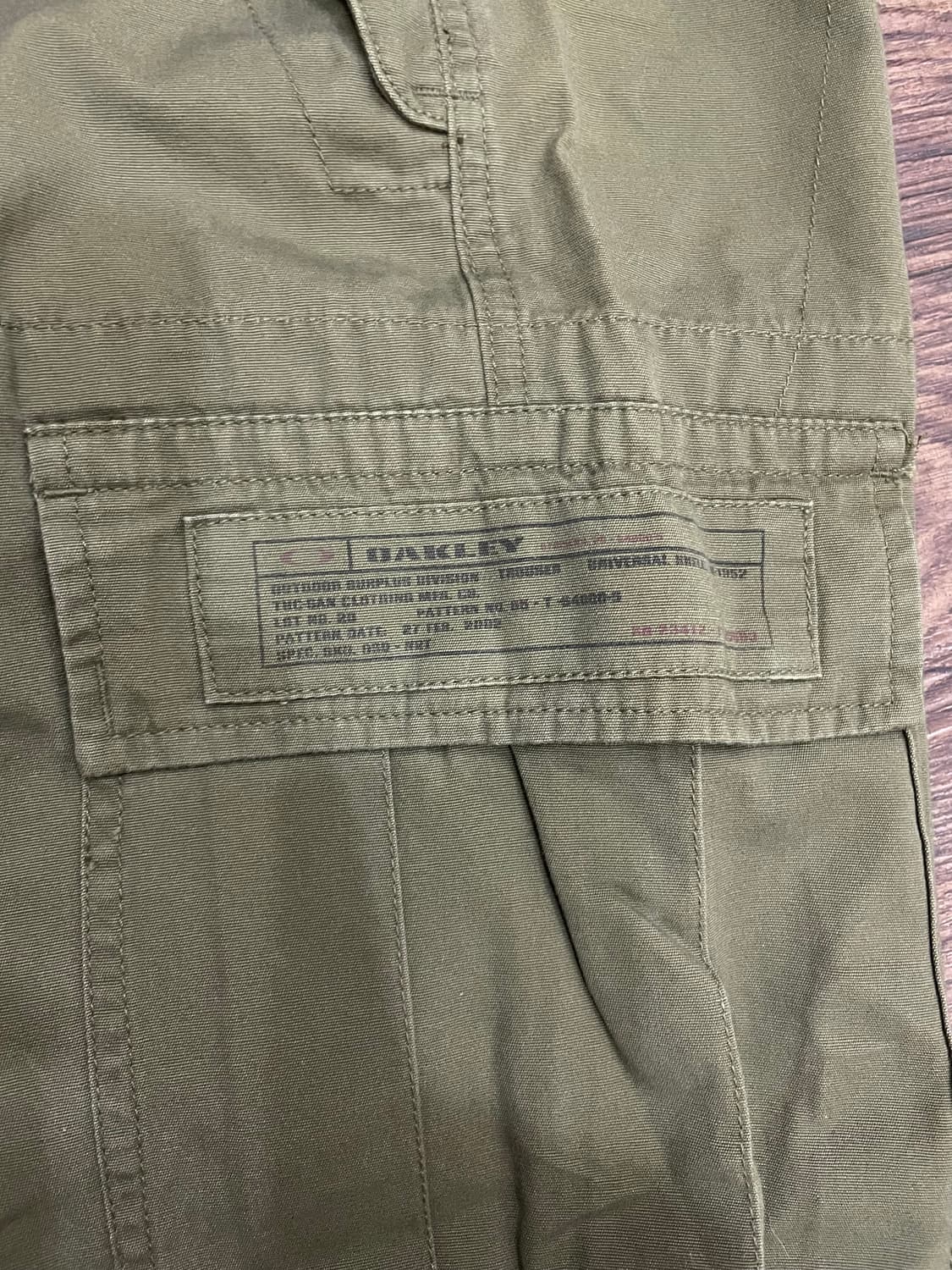 오클리 OAKLEY 밀리터리 카고팬츠 올리브 상품이미지5