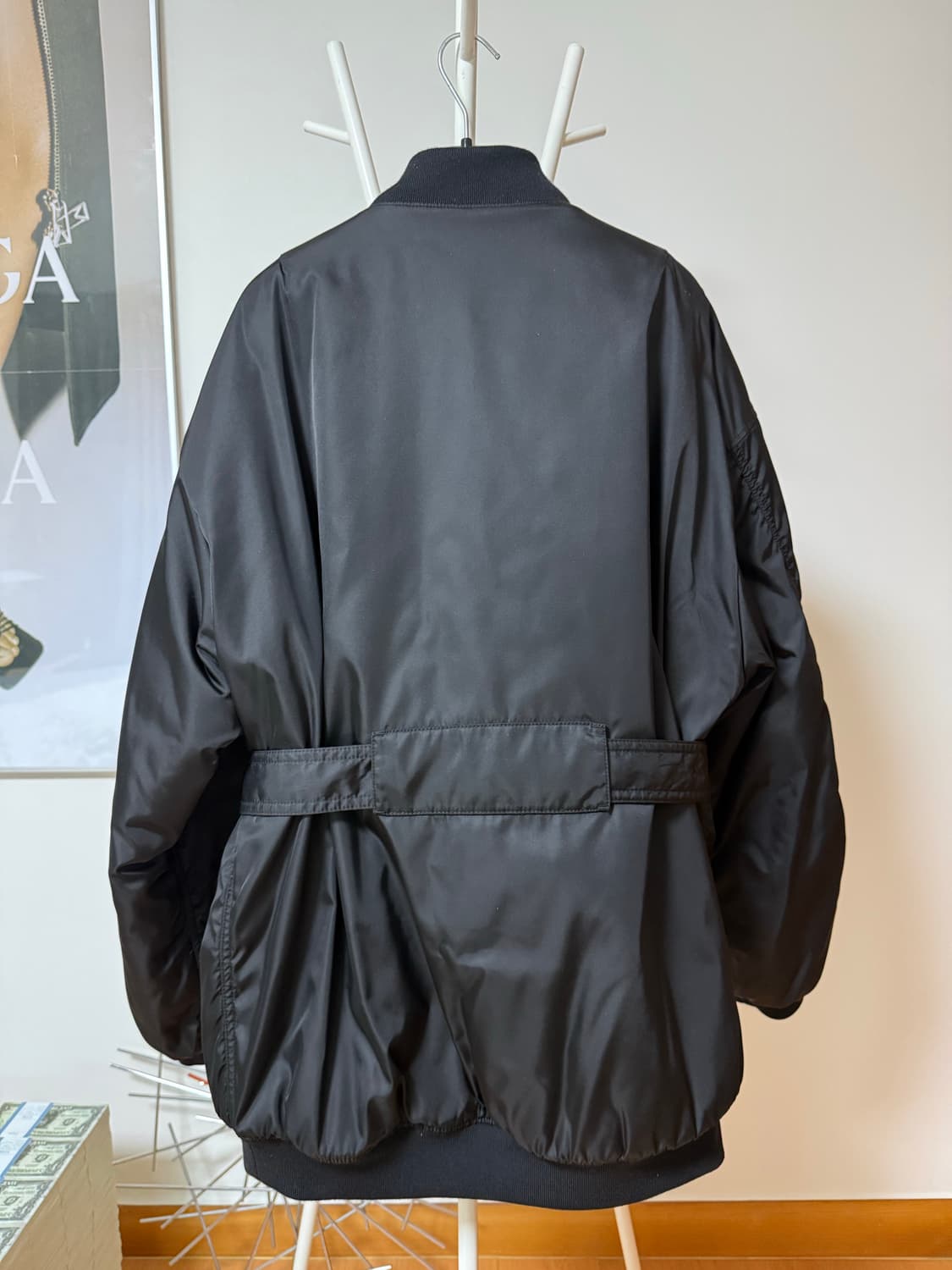 벨티드 오버사이즈 봄버 상품이미지4