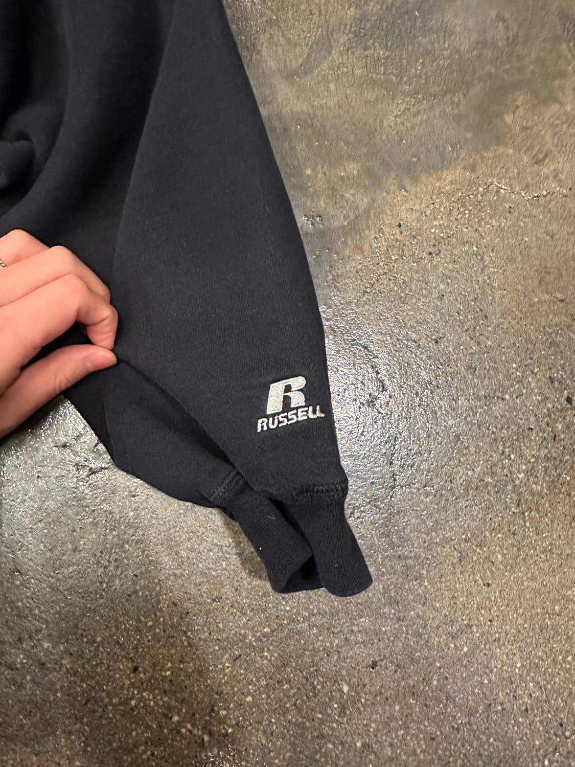 Russell 러셀 무지 스웻셔츠 블랙 L 상품이미지6