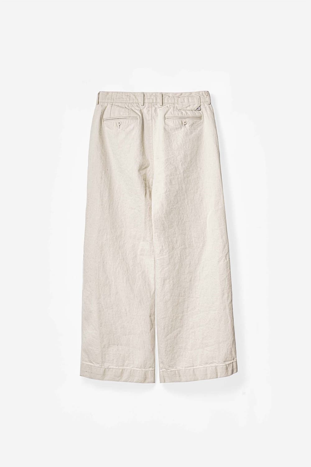 [M] 이얼즈어고 Y-959 오키야마 원턱 와이드 데님 에크루 상품이미지4