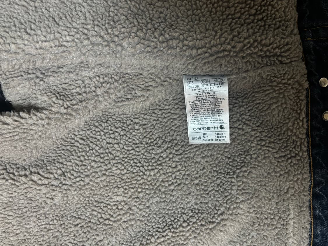 칼하트 쉐르파 데님 트러커 양털 자켓 상품이미지7