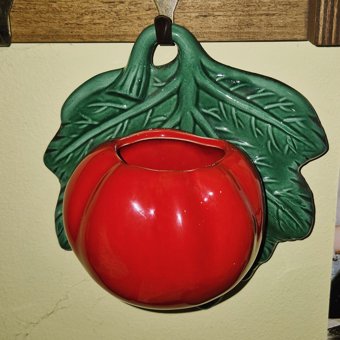 70s 가토 토마토 도자기 벽걸이 홀더 상품이미지5