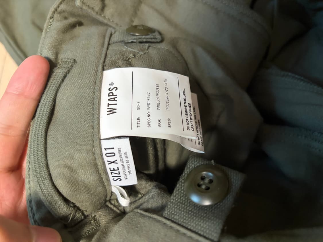 Wtaps 22fw m65 pants 더블탭스 m65 밀 트라우저  상품이미지4