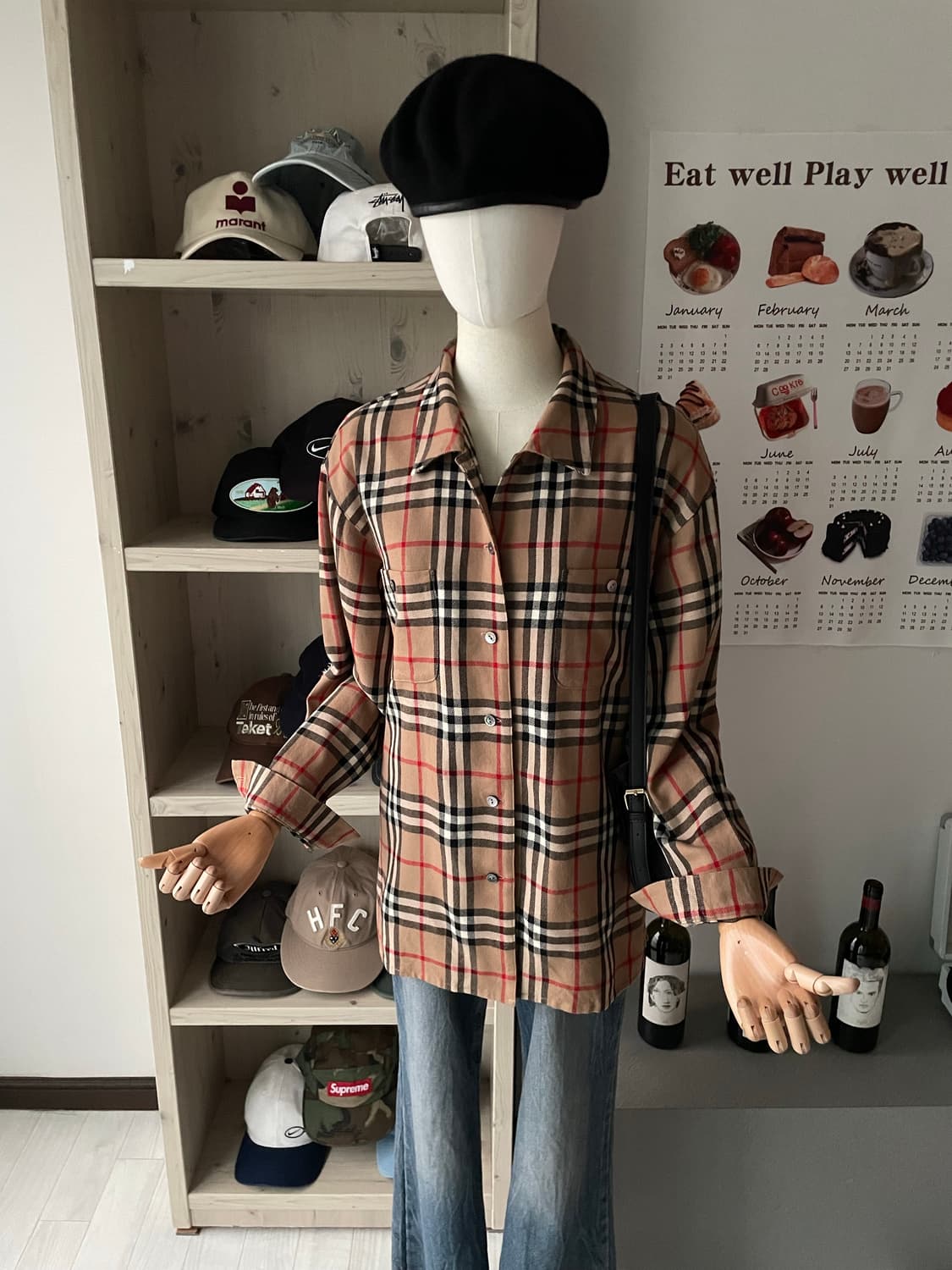 버버리 노바체크 울 셔츠 상품이미지3