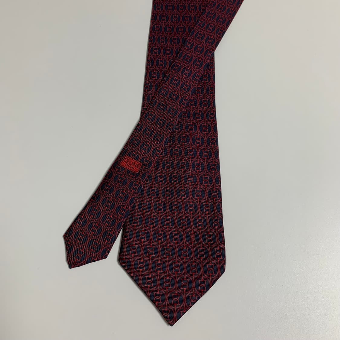 셀린느(CELINE) 심플로고 기하학적패턴 명품넥타이 A+등급 8.9cm 상품이미지3