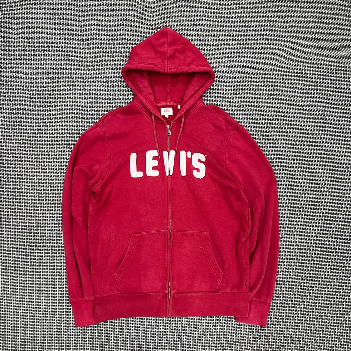 리바이스 레드 후드집업 상품이미지1