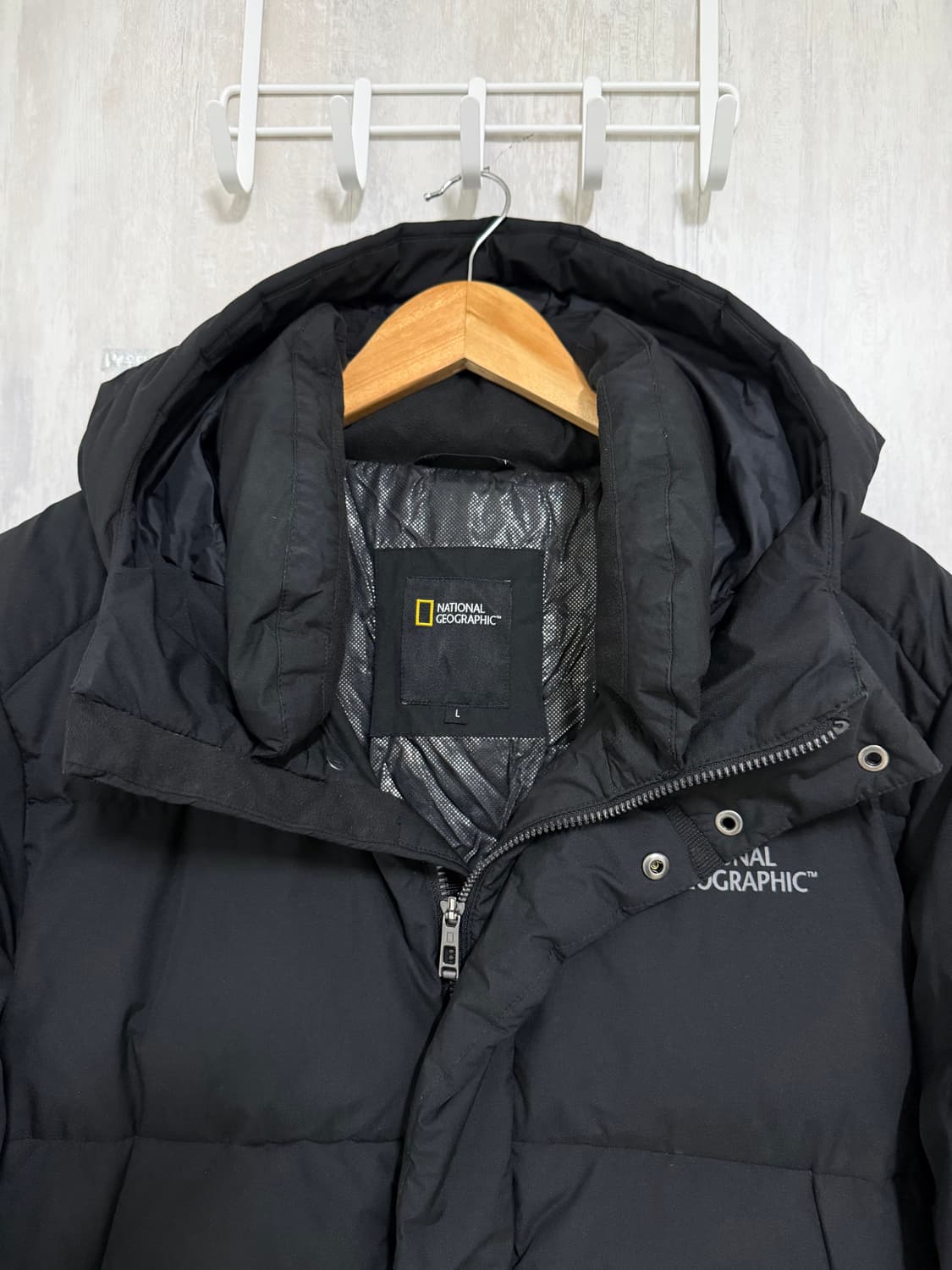 남성 100 / 내셔널지오그래픽 카이만3 롱패딩 블랙 상품이미지5