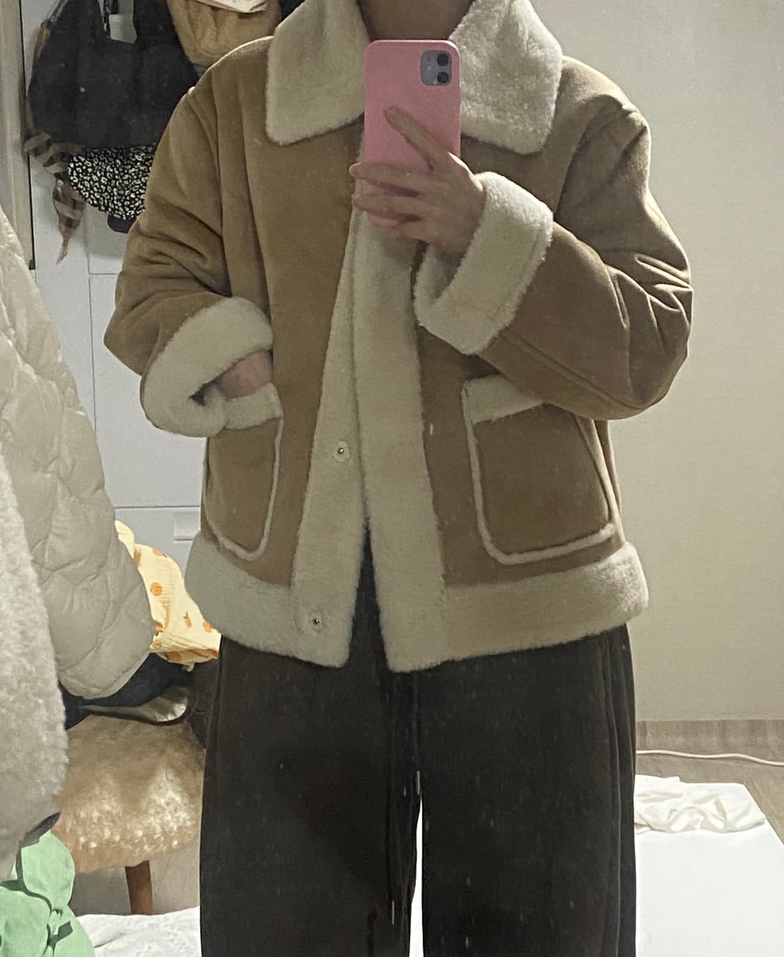 미쏘 무스탕 베이지  상품이미지6